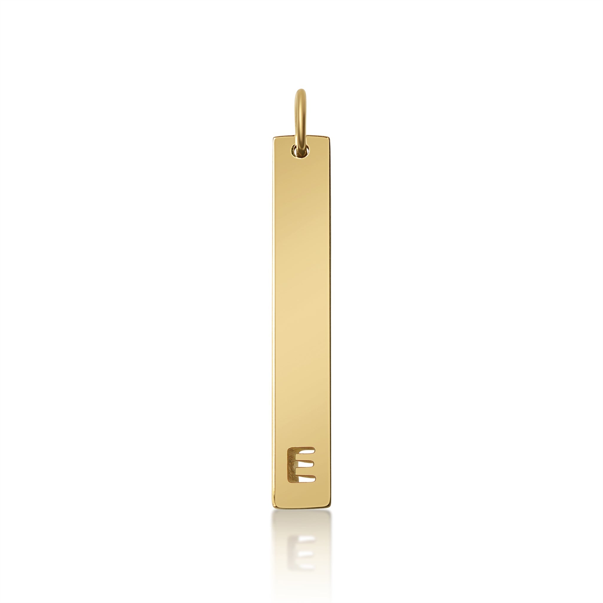 Stainless Steel Pendant - Cutout Initial Pendant | 18K PVD Coated Gold & Rose Gold