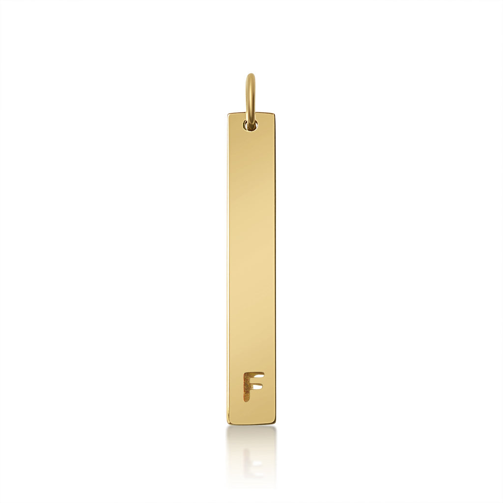Stainless Steel Pendant - Cutout Initial Pendant | 18K PVD Coated Gold & Rose Gold