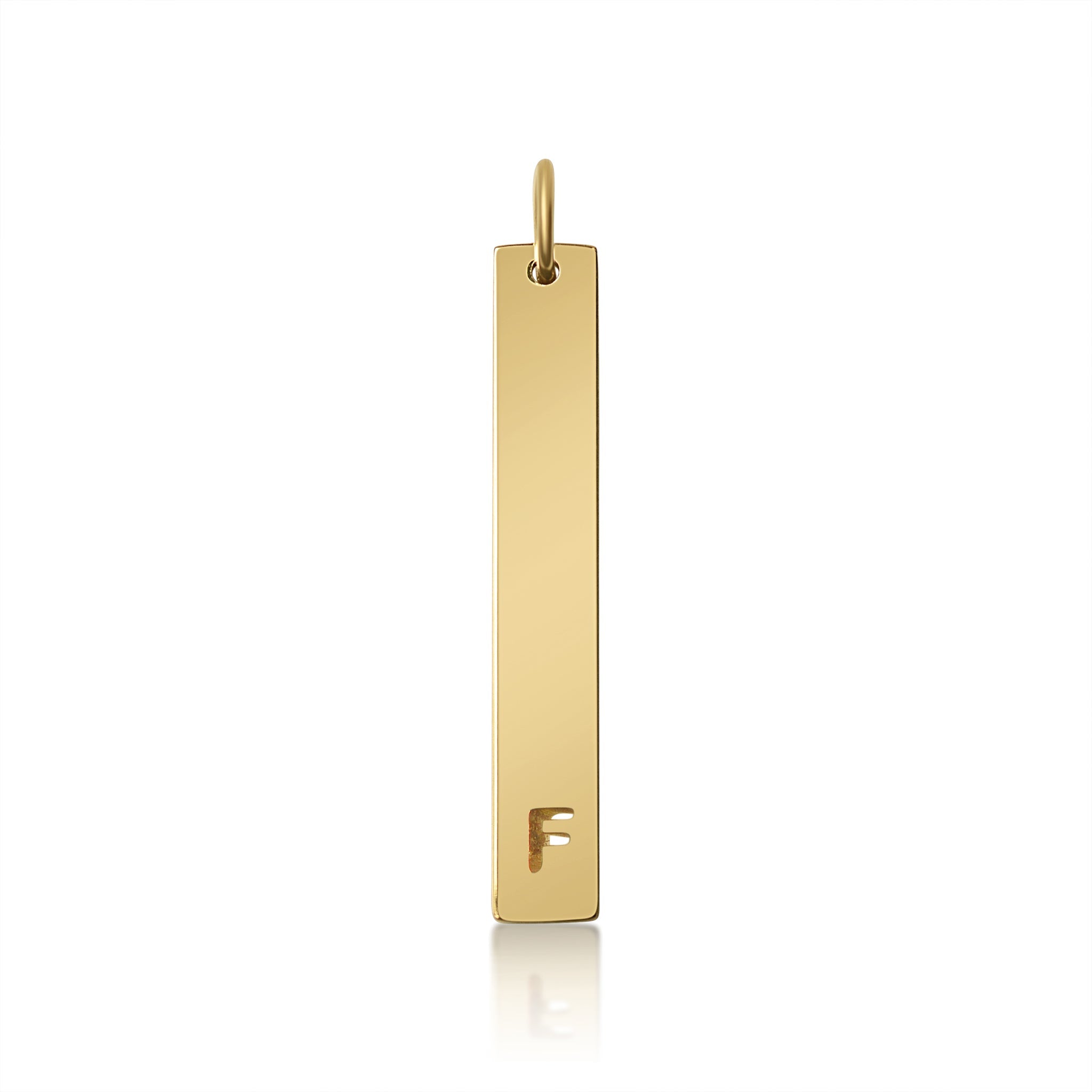 Stainless Steel Pendant - Cutout Initial Pendant | 18K PVD Coated Gold & Rose Gold