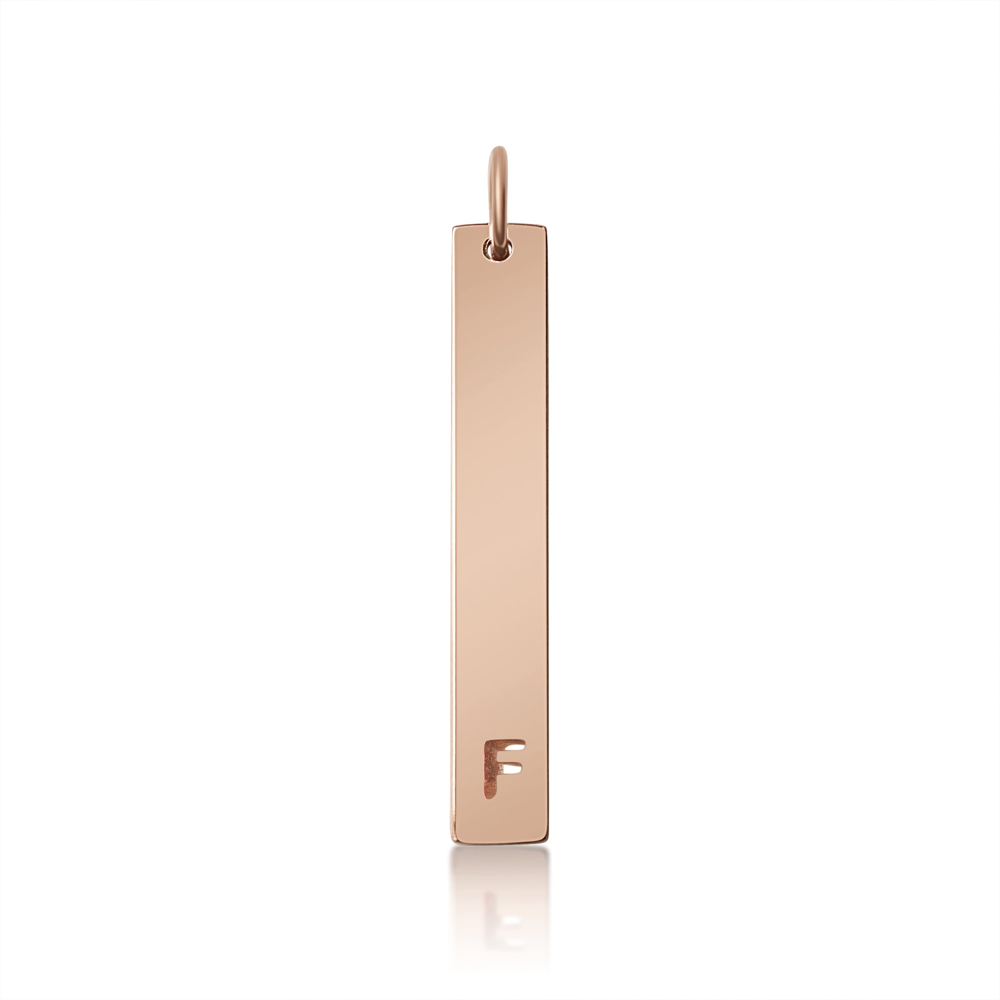 Stainless Steel Pendant - Cutout Initial Pendant | 18K PVD Coated Gold & Rose Gold