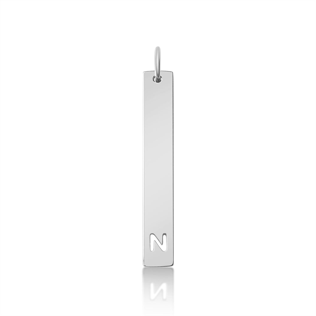 Stainless Steel Pendant - Cutout Initial Pendant | 18K PVD Coated Gold & Rose Gold