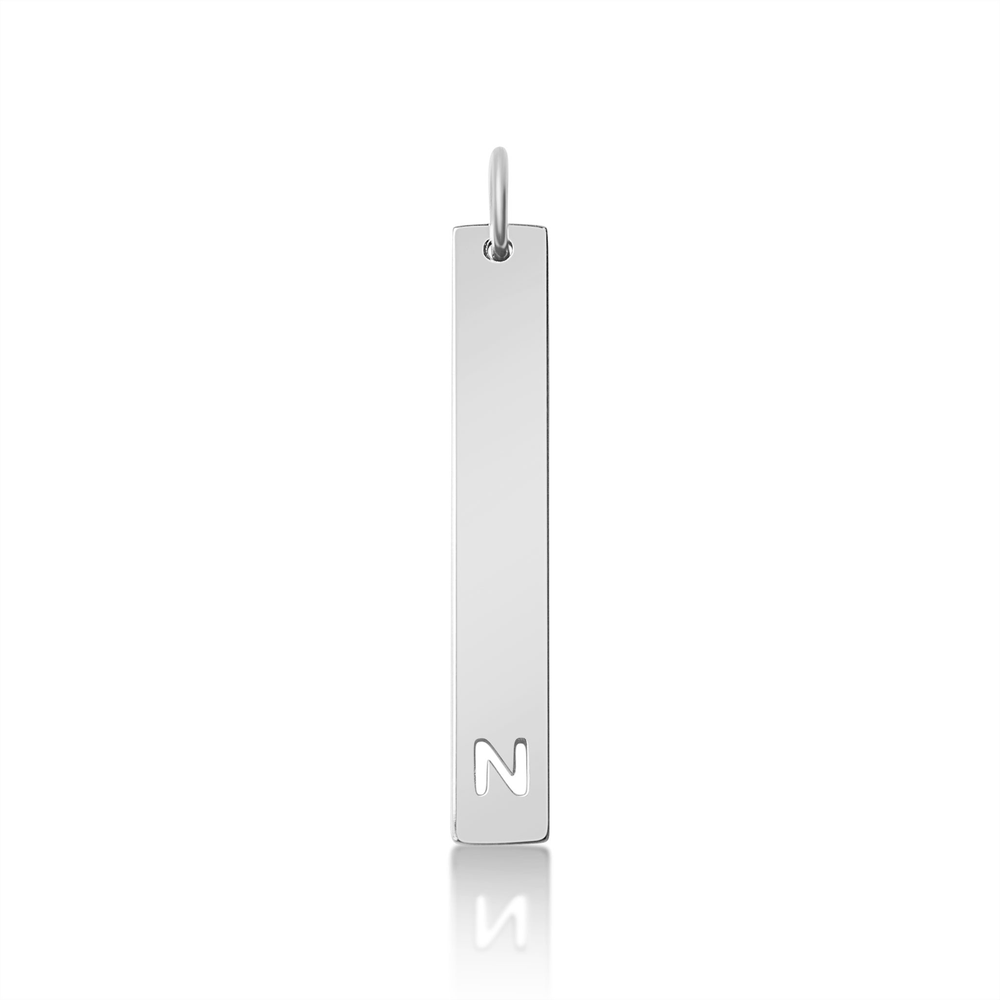 Stainless Steel Pendant - Cutout Initial Pendant | 18K PVD Coated Gold & Rose Gold