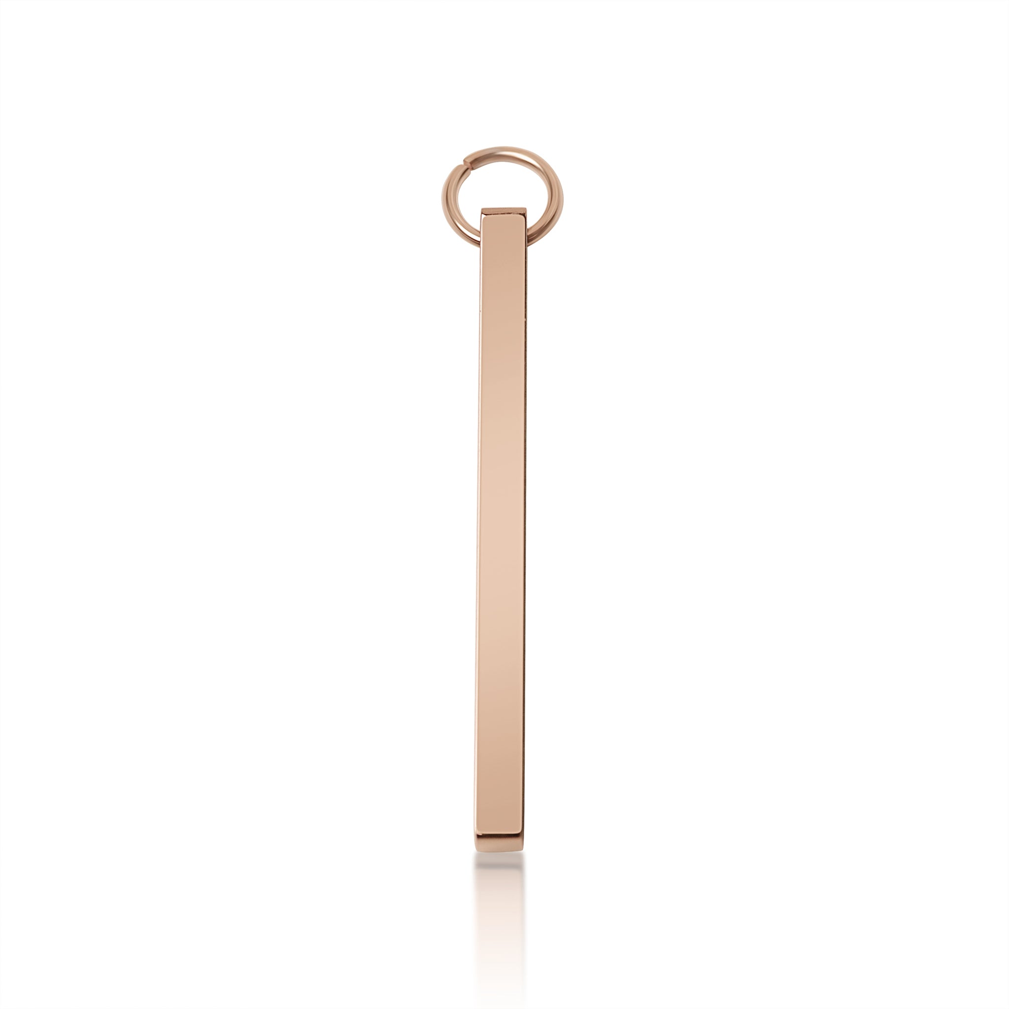 Stainless Steel Pendant - Cutout Initial Pendant | 18K PVD Coated Gold & Rose Gold