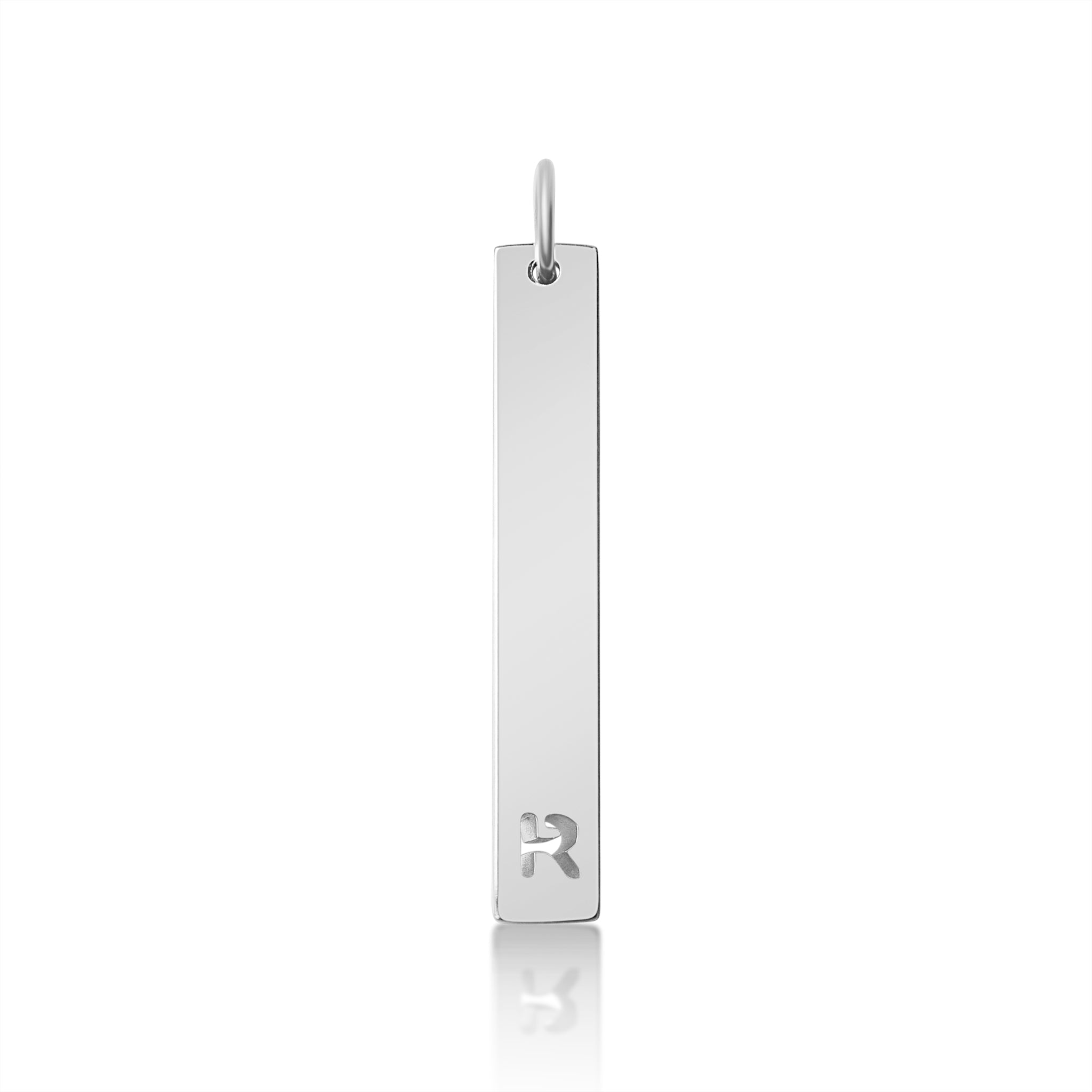 Stainless Steel Pendant - Cutout Initial Pendant | 18K PVD Coated Gold & Rose Gold