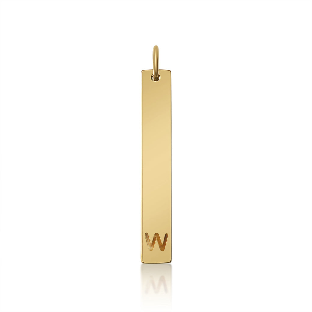 Stainless Steel Pendant - Cutout Initial Pendant | 18K PVD Coated Gold & Rose Gold