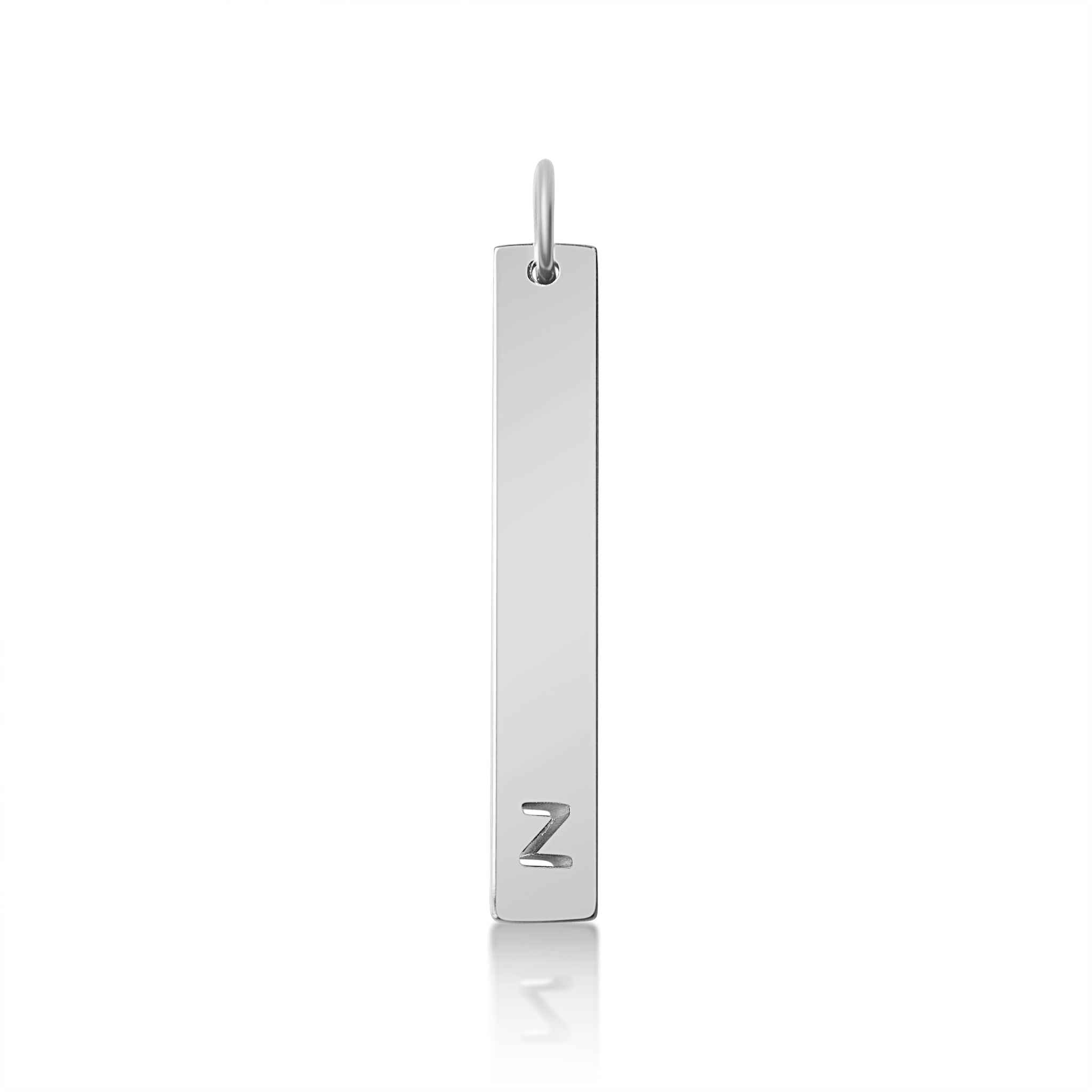 Stainless Steel Pendant - Cutout Initial Pendant | 18K PVD Coated Gold & Rose Gold