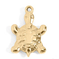Sea Turtle Charm – 18K Gold PVD Stainless Steel Waterproof Nautical Jewelry - charm | Sunflower Soul Boutique