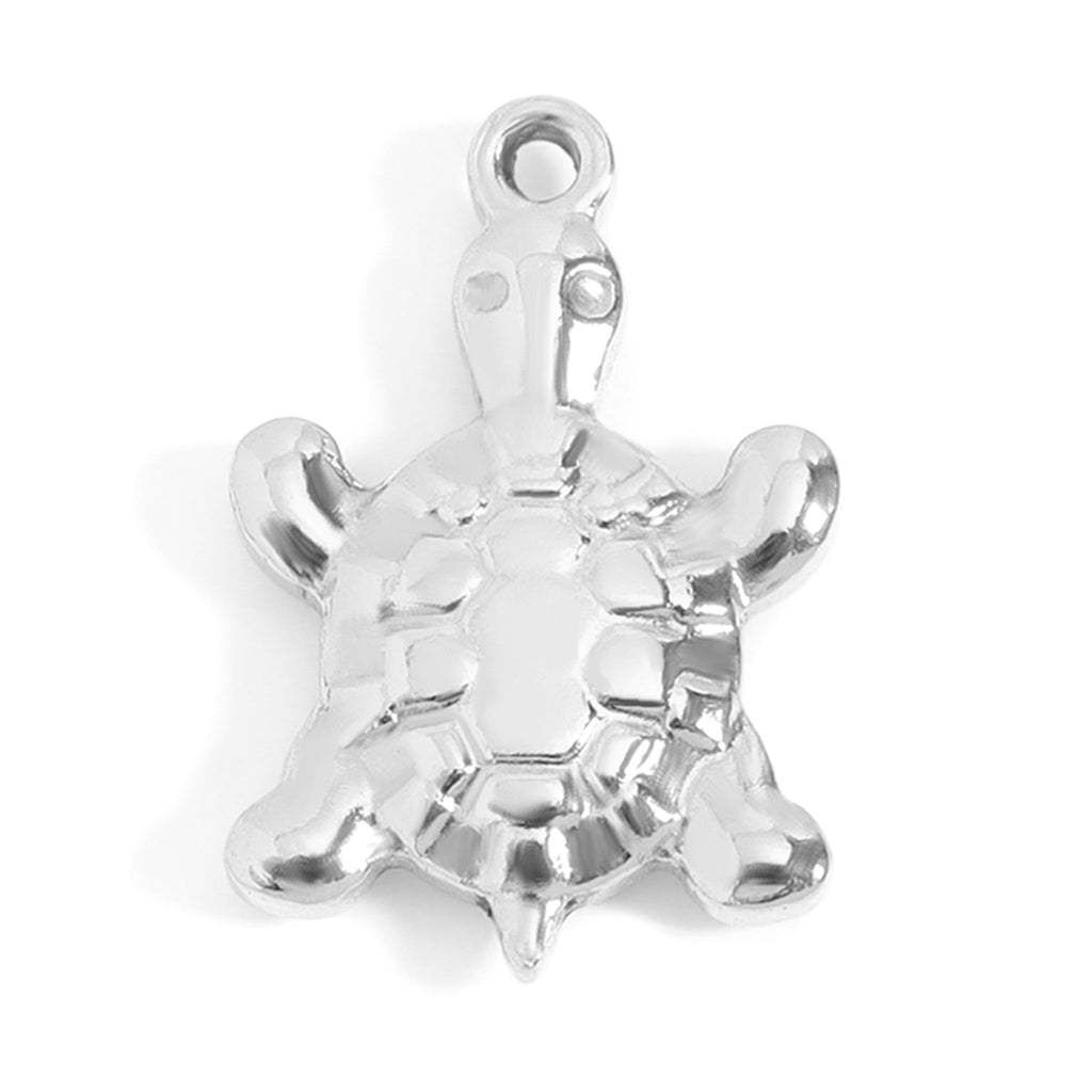 Sea Turtle Charm – 18K Gold PVD Stainless Steel Waterproof Nautical Jewelry - charm | Sunflower Soul Boutique