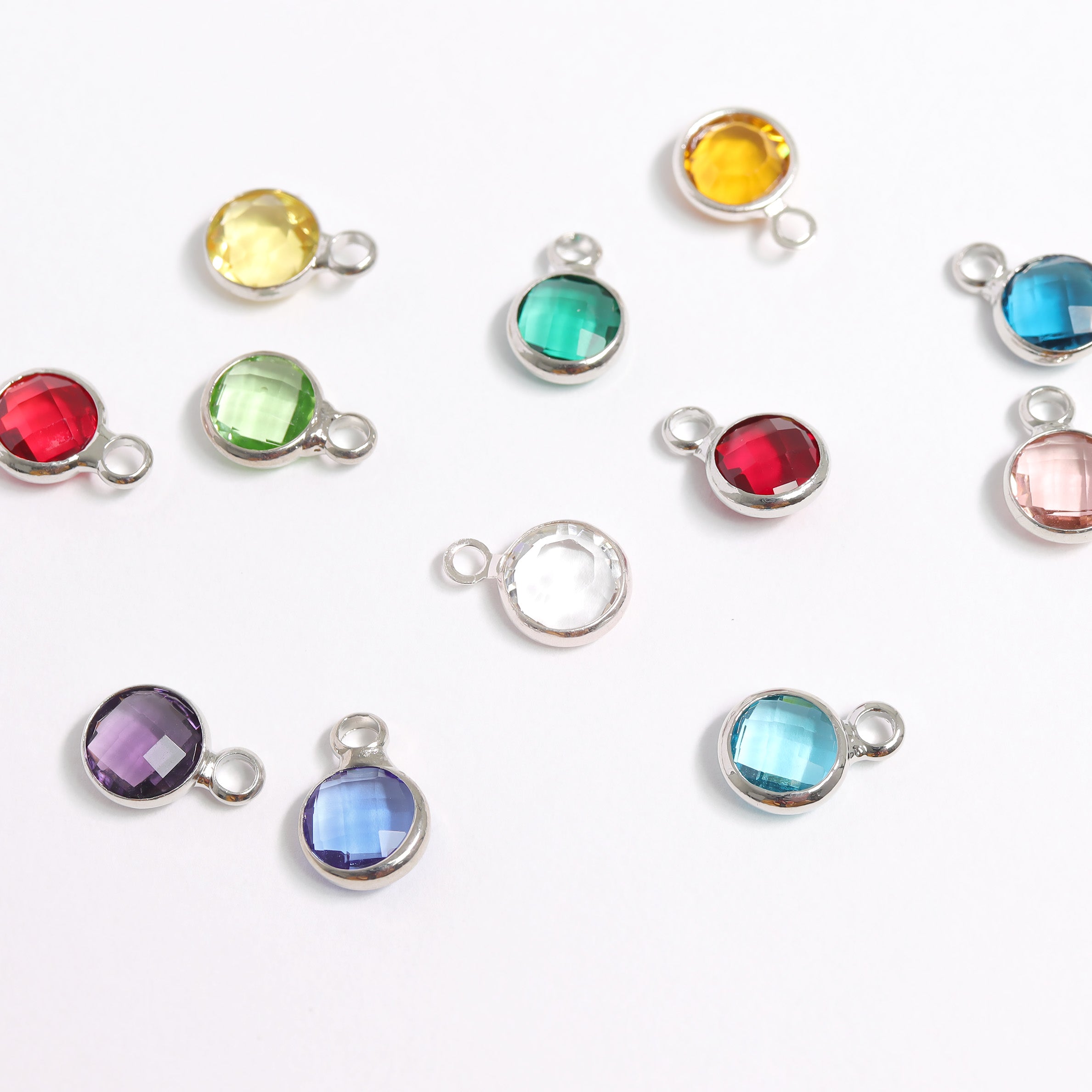 Birthstone CZ Charms – Durable Surgical Steel Jewelry With Sparkling Cubic Zirconia Stones