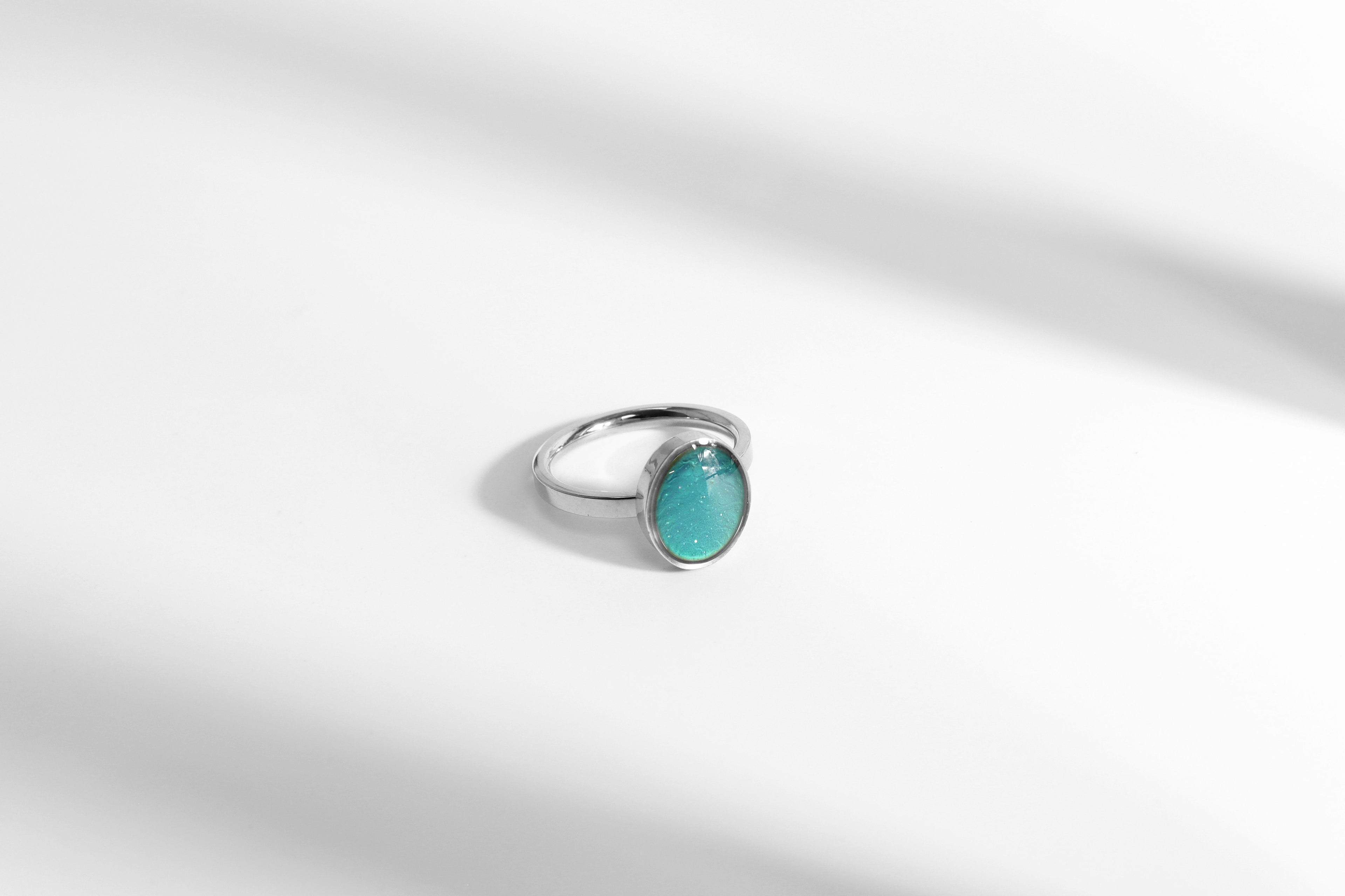 Stainless Steel Mood Ring – Adjustable Color Changing Durable Fashion Jewelry