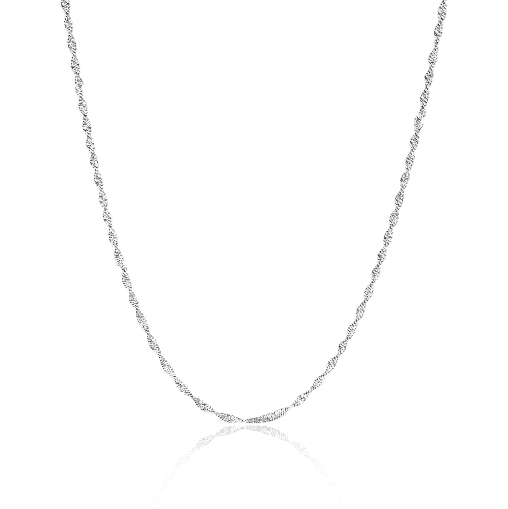 Singapore Chain Necklace – Gold Stainless Steel Delicate Woven Waterproof Jewelry - Chain | Sunflower Soul Boutique