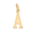 Small Sport Letter Pendant – 18K Gold Stainless Steel Charm for Athletes - charm | Sunflower Soul Boutique