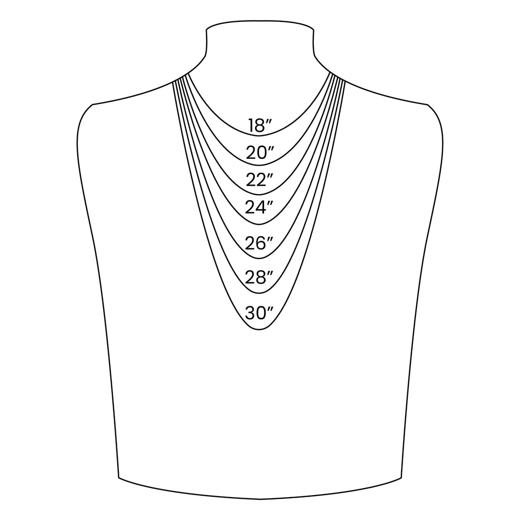 Necklace size chart