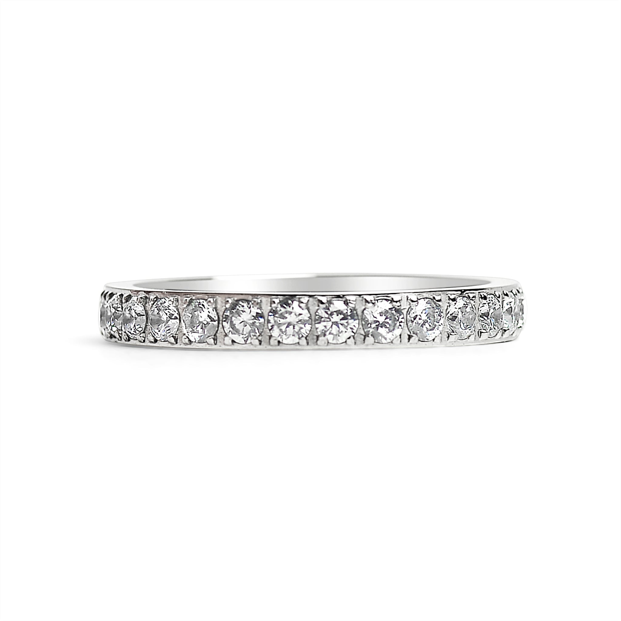 Stainless Steel CZ Ring – 316L Surgical Steel Halo Prong Set Band for Everyday Wear - Ring | Sunflower Soul Boutique