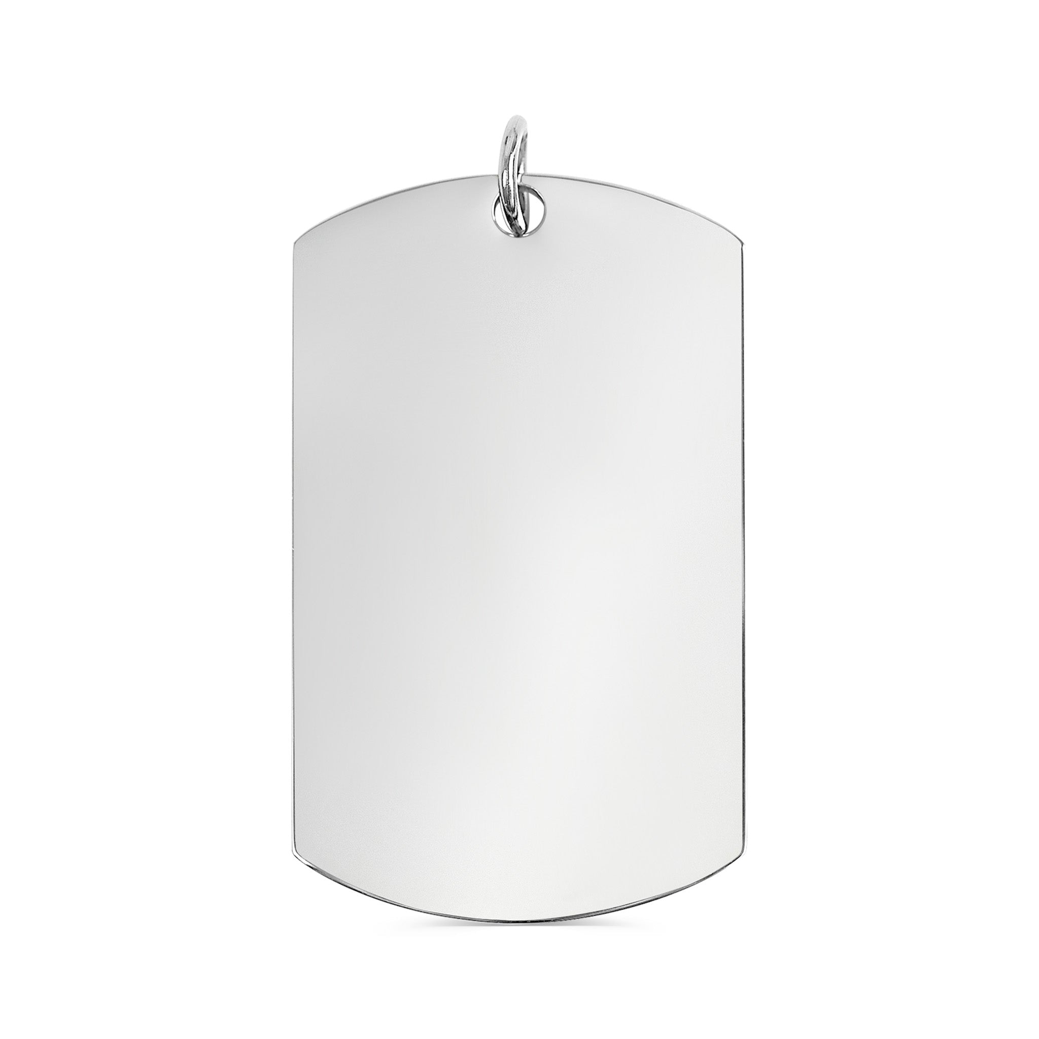 Stainless Steel Dog Tag | Durable 316L Surgical Steel Polished Metal Pendant - Pendants | Sunflower Soul Boutique