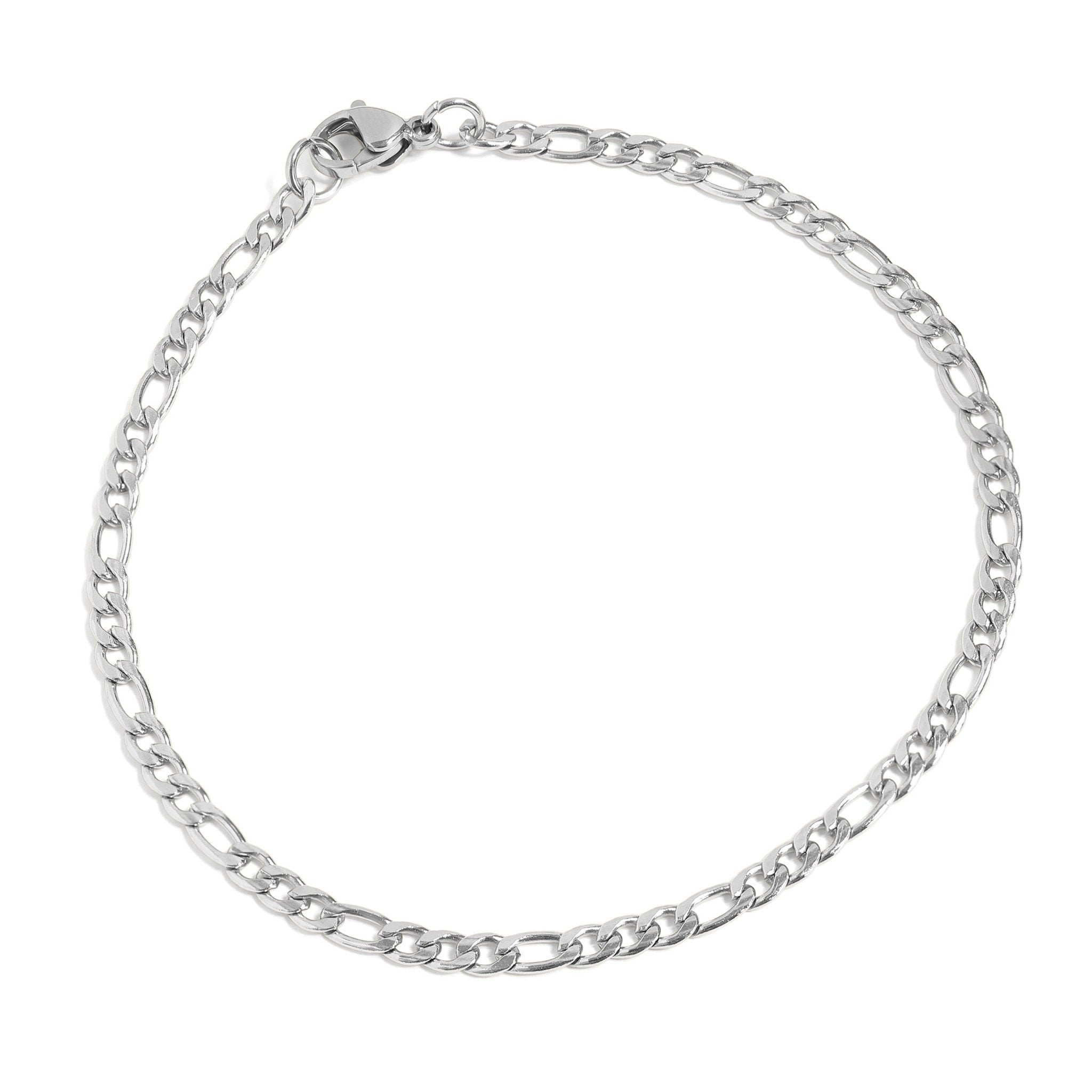 Stainless Steel Figaro Bracelet – Durable 316L Surgical Steel Chain Jewelry - Bracelets | Sunflower Soul Boutique