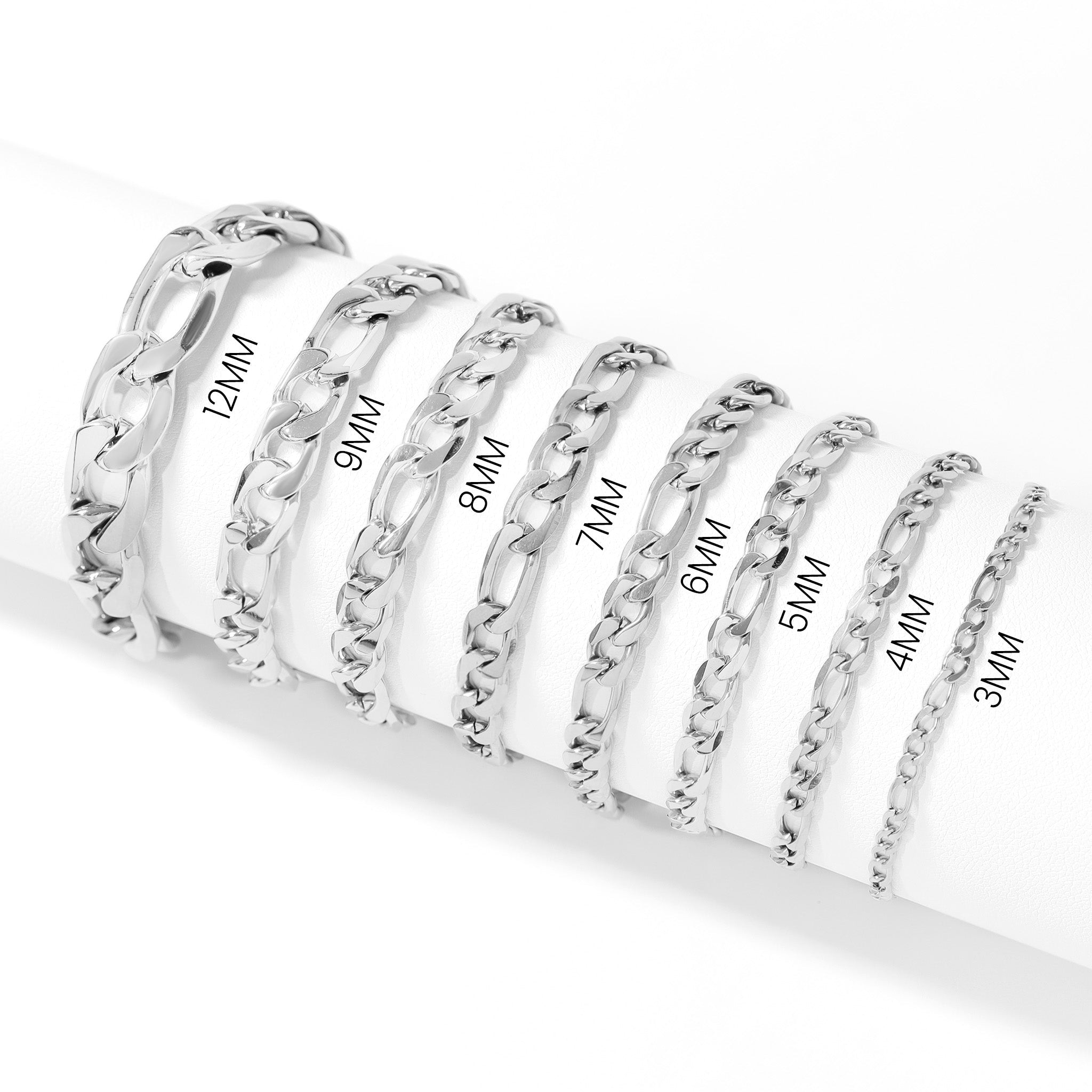 Stainless Steel Figaro Bracelet – Durable 316L Surgical Steel Chain Jewelry - Bracelets | Sunflower Soul Boutique