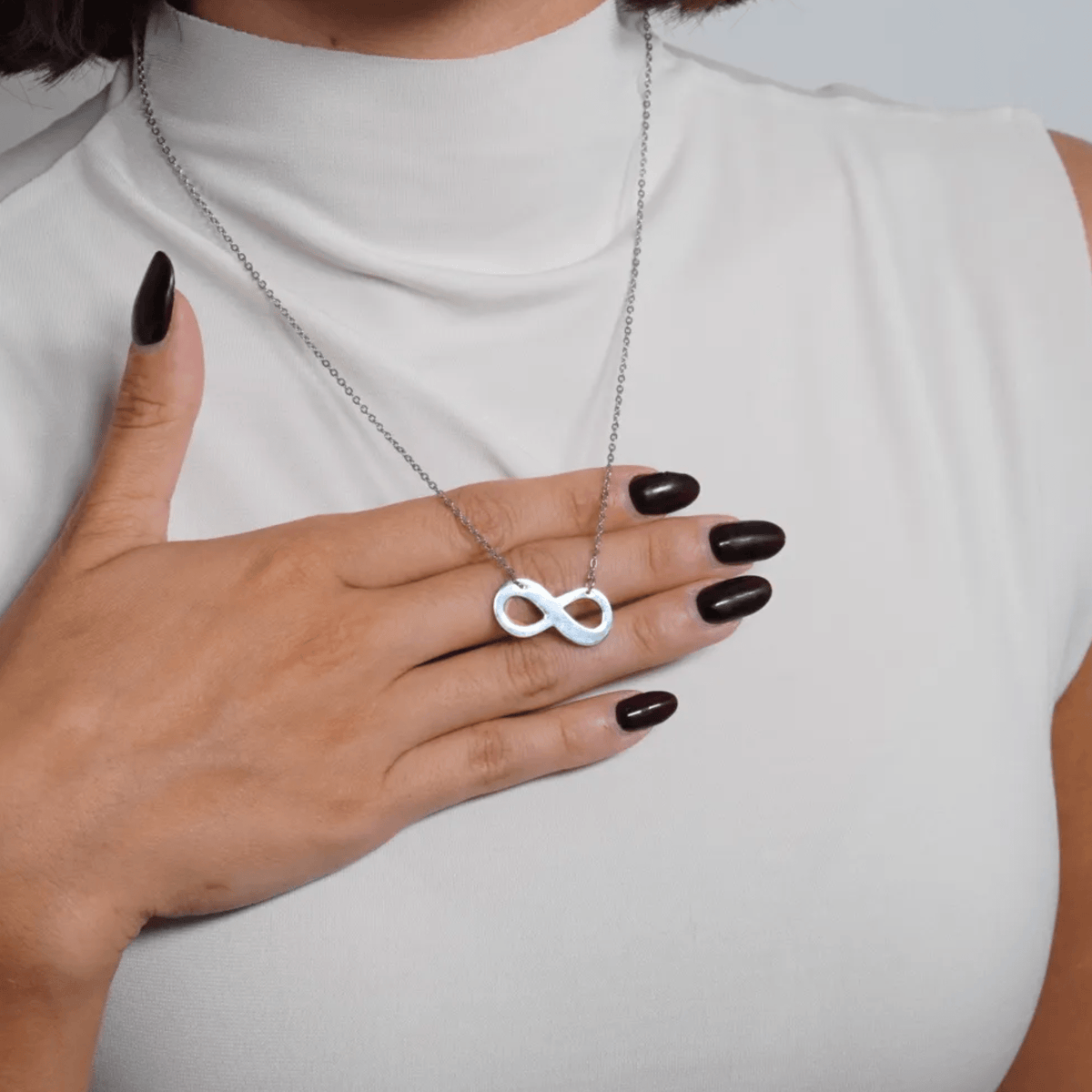 Blank Infinity Necklace