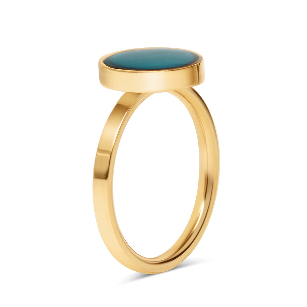 Stainless Steel Mood Ring – 316L Surgical Steel Color Changing Jewelry - Ring | Sunflower Soul Boutique