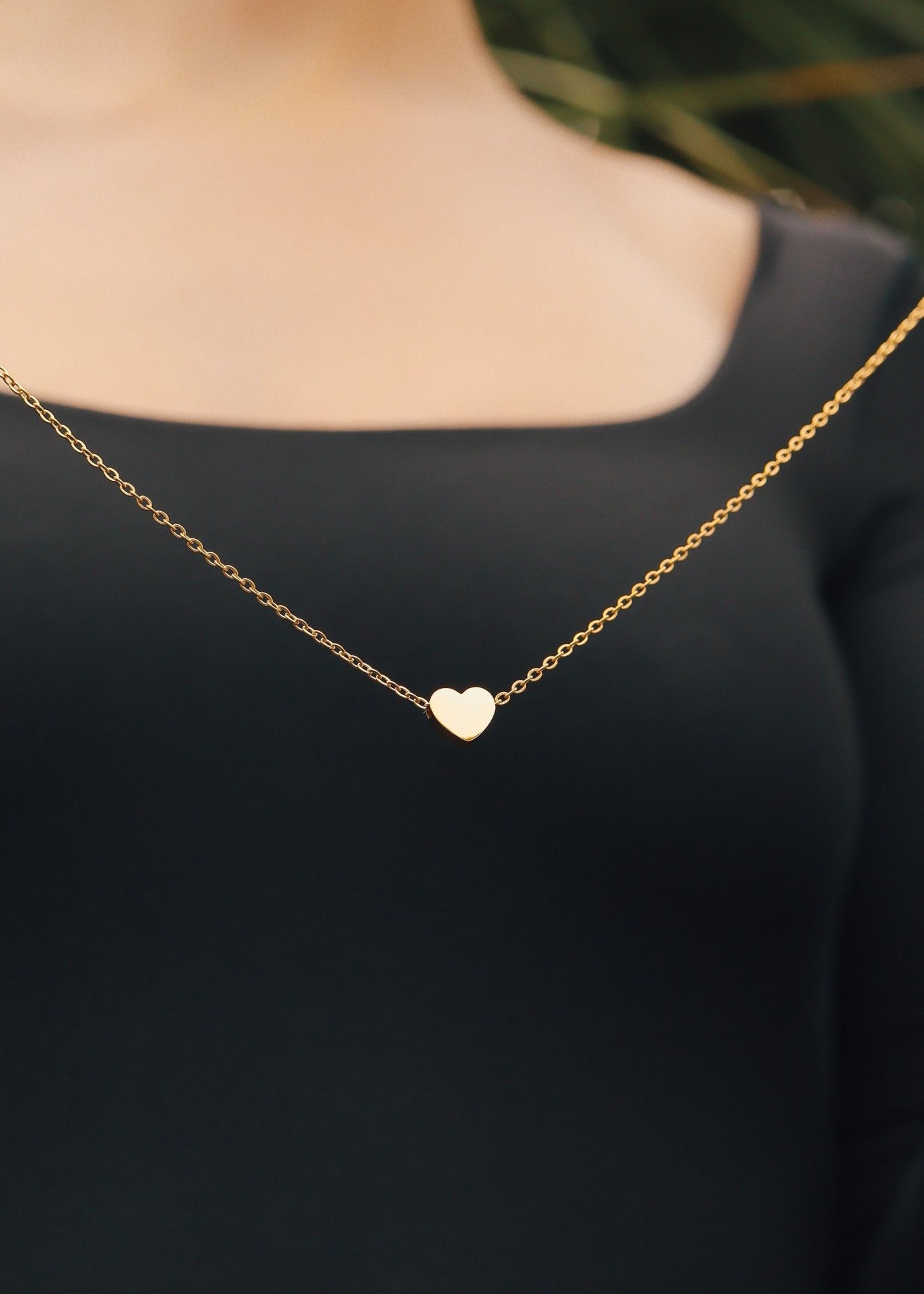 Stainless Steel Necklace – Mini Heart Pendant With 18 Inch Chain | Hypoallergenic, Polished - Necklaces | Sunflower Soul Boutique