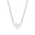 Stainless Steel Necklace – Mini Heart Pendant With 18 Inch Chain | Hypoallergenic, Polished - Necklaces | Sunflower Soul Boutique