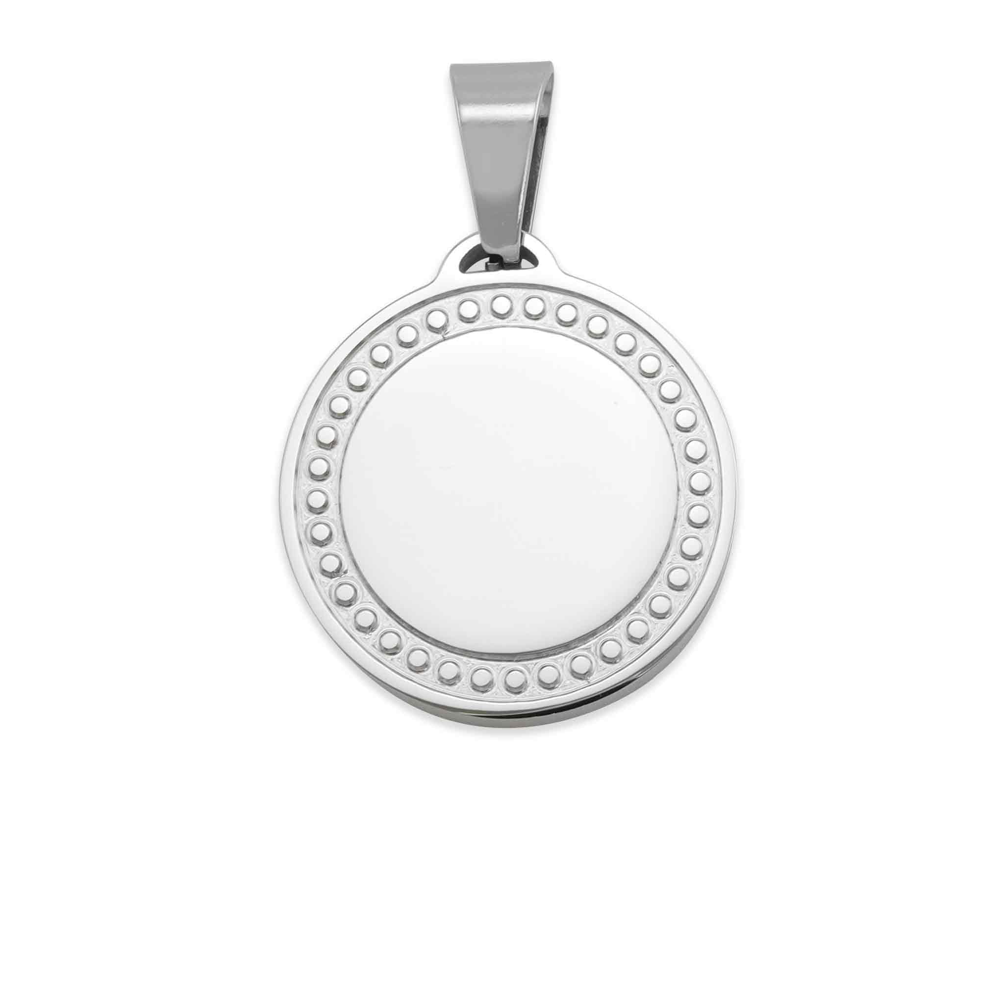 Stainless Steel Pendant – 316L Surgical Steel Round Engraved Jewelry Blanks - Pendants | Sunflower Soul Boutique