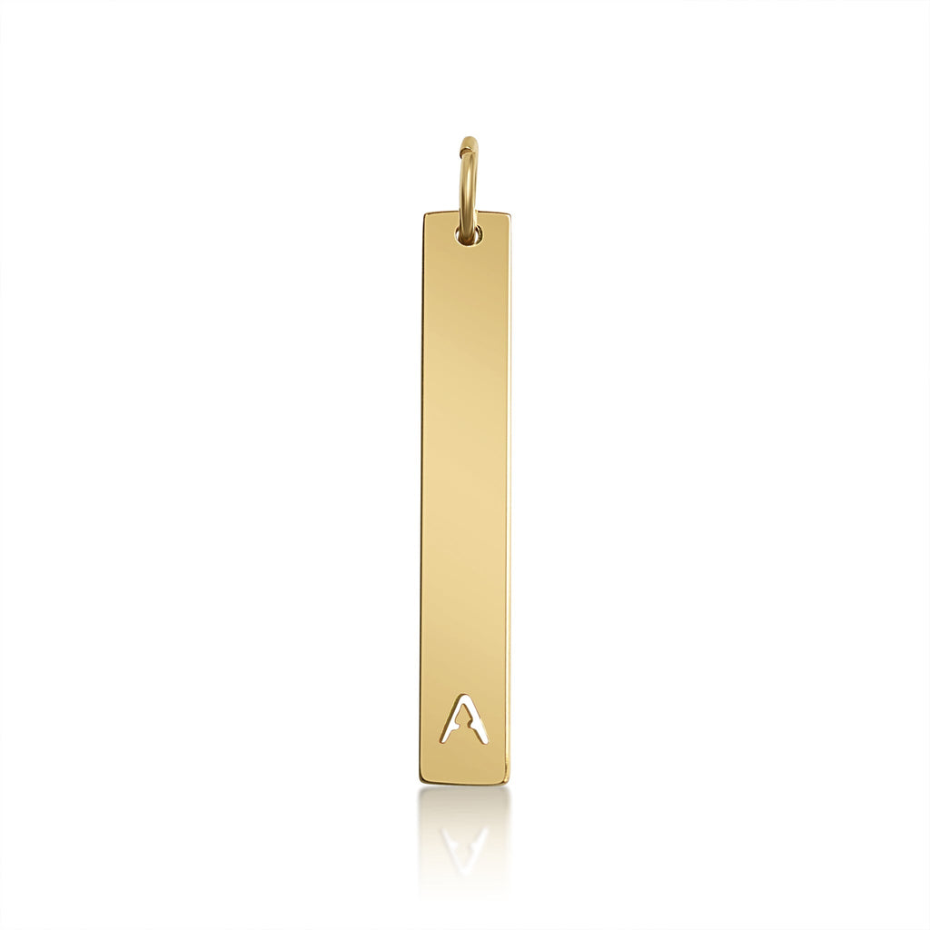 Stainless Steel Pendant - Cutout Initial Pendant | 18K PVD Coated Gold & Rose Gold - Pendants | Sunflower Soul Boutique