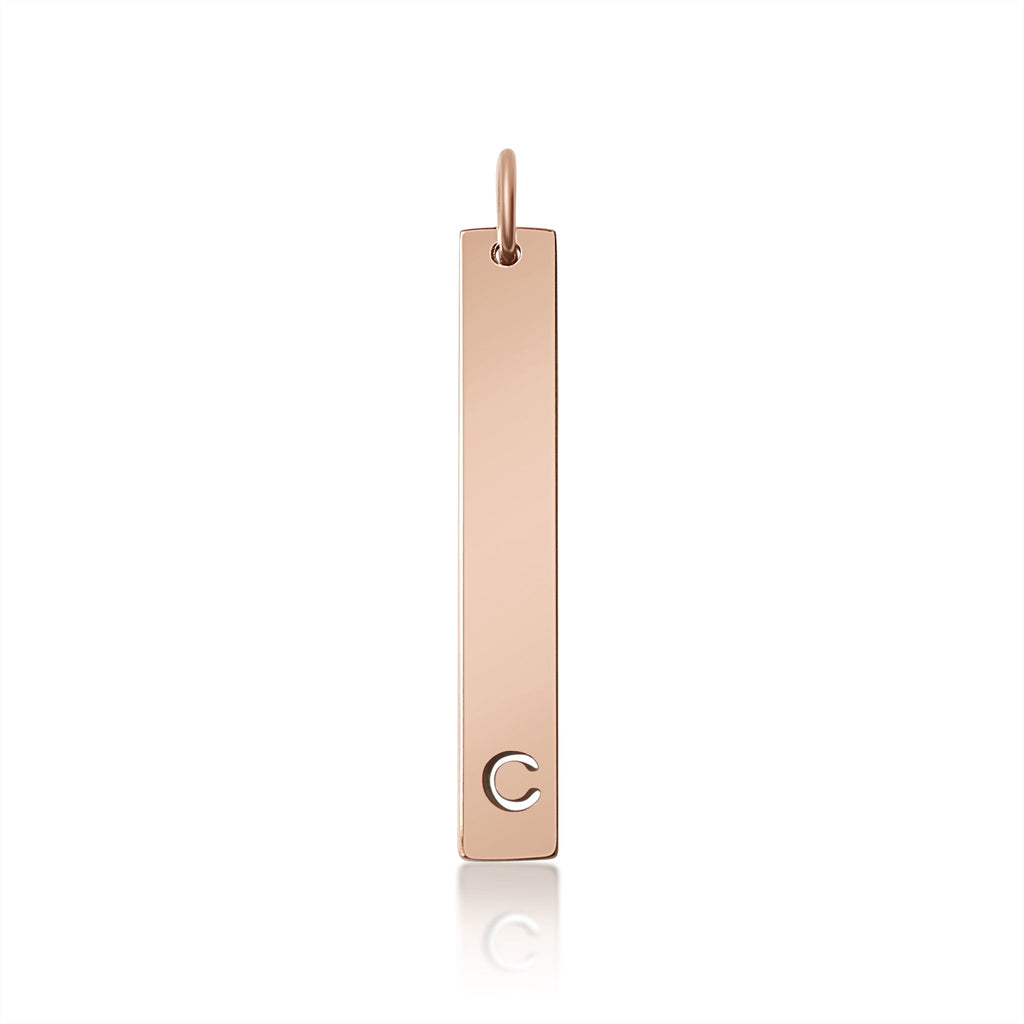 Stainless Steel Pendant - Cutout Initial Pendant | 18K PVD Coated Gold & Rose Gold - Pendants | Sunflower Soul Boutique