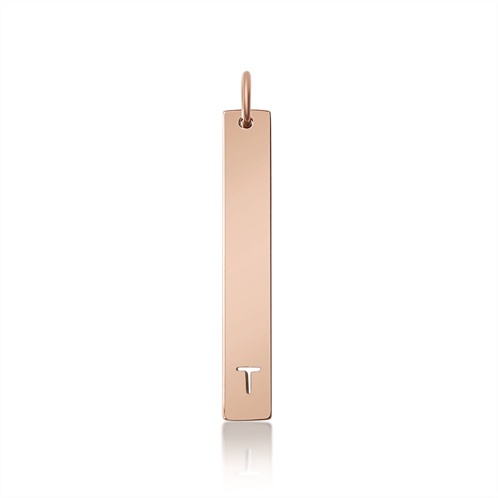 Stainless Steel Pendant - Cutout Initial Pendant | 18K PVD Coated Gold & Rose Gold - Pendants | Sunflower Soul Boutique