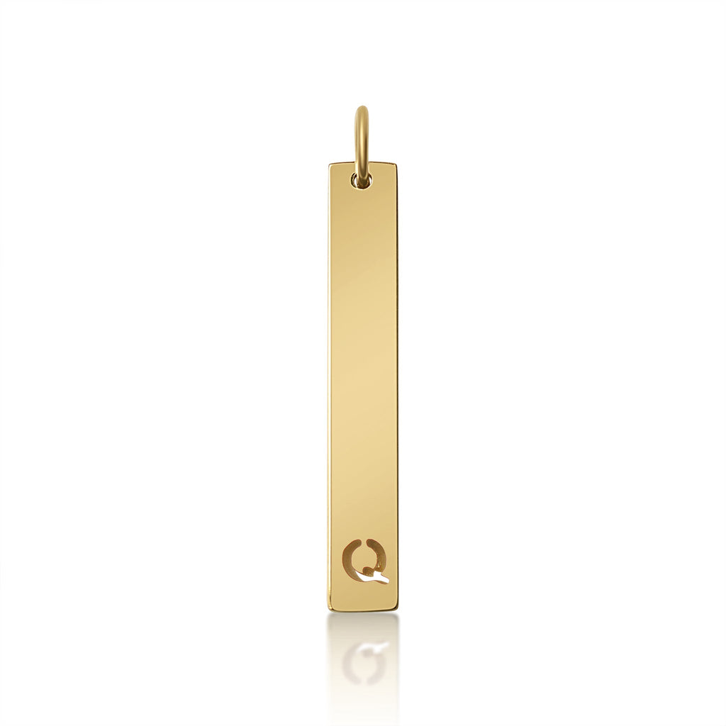Stainless Steel Pendant - Cutout Initial Pendant | 18K PVD Coated Gold & Rose Gold - Pendants | Sunflower Soul Boutique
