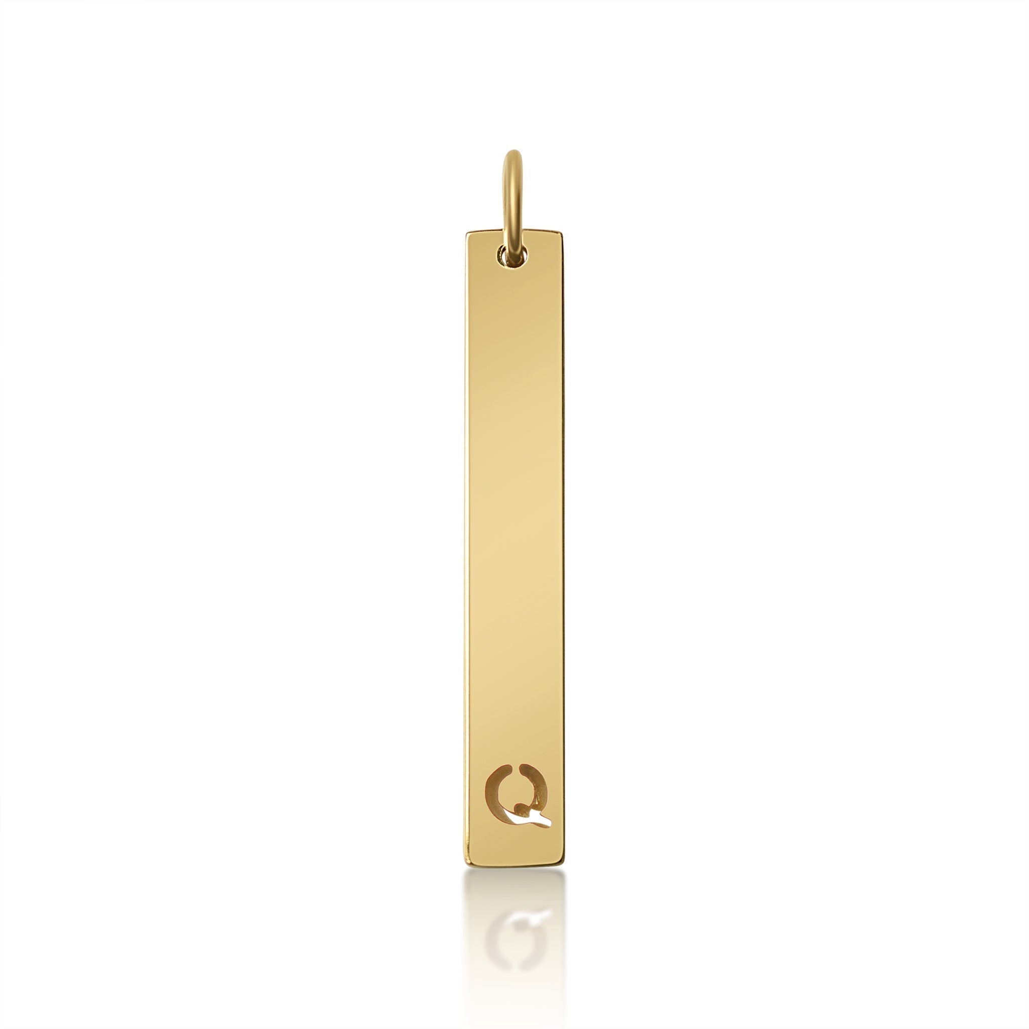 Stainless Steel Pendant - Cutout Initial Pendant | 18K PVD Coated Gold & Rose Gold - Pendants | Sunflower Soul Boutique