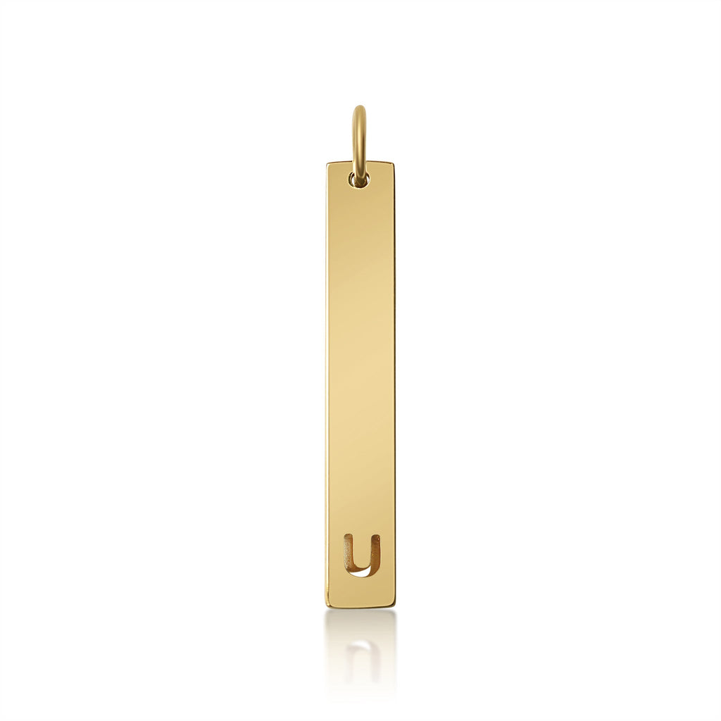 Stainless Steel Pendant - Cutout Initial Pendant | 18K PVD Coated Gold & Rose Gold - Pendants | Sunflower Soul Boutique