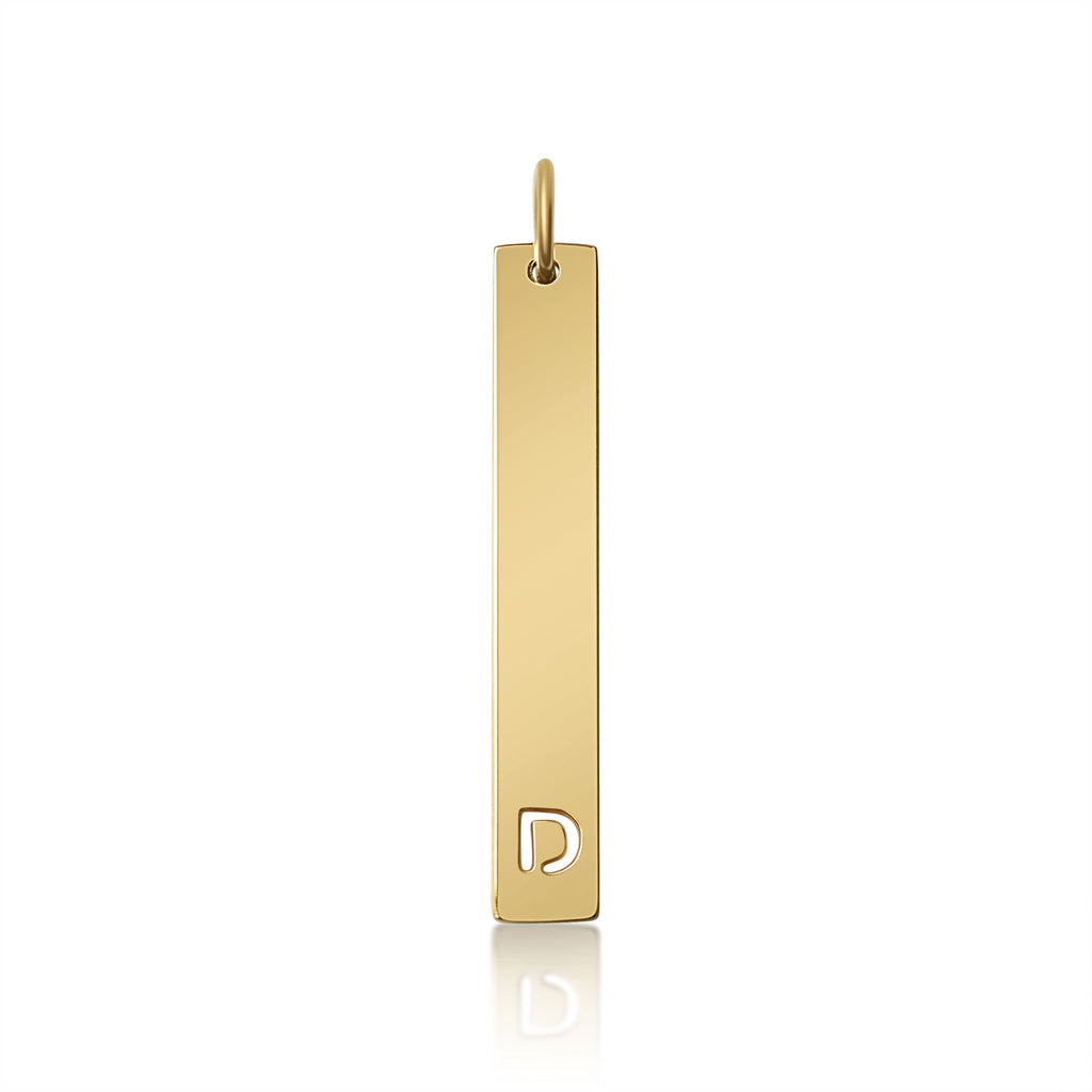 Stainless Steel Pendant - Cutout Initial Pendant | 18K PVD Coated Gold & Rose Gold - Pendants | Sunflower Soul Boutique