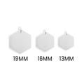Stainless Steel Pendant - Hexagon Pendant Blank for Custom Jewelry Charm - Pendants | Sunflower Soul Boutique