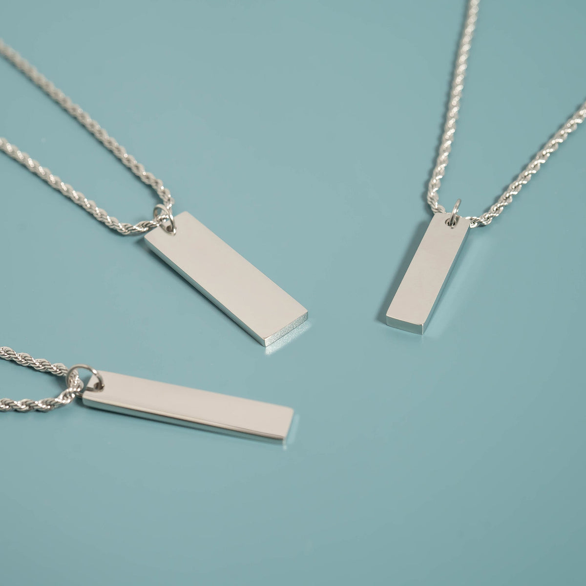 Stainless Steel Pendant – Polished Vertical Bar Engraving Blank Bar for Custom Jewelry - Pendants | Sunflower Soul Boutique