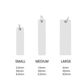 Stainless Steel Pendant – Polished Vertical Bar Engraving Blank Bar for Custom Jewelry - Pendants | Sunflower Soul Boutique