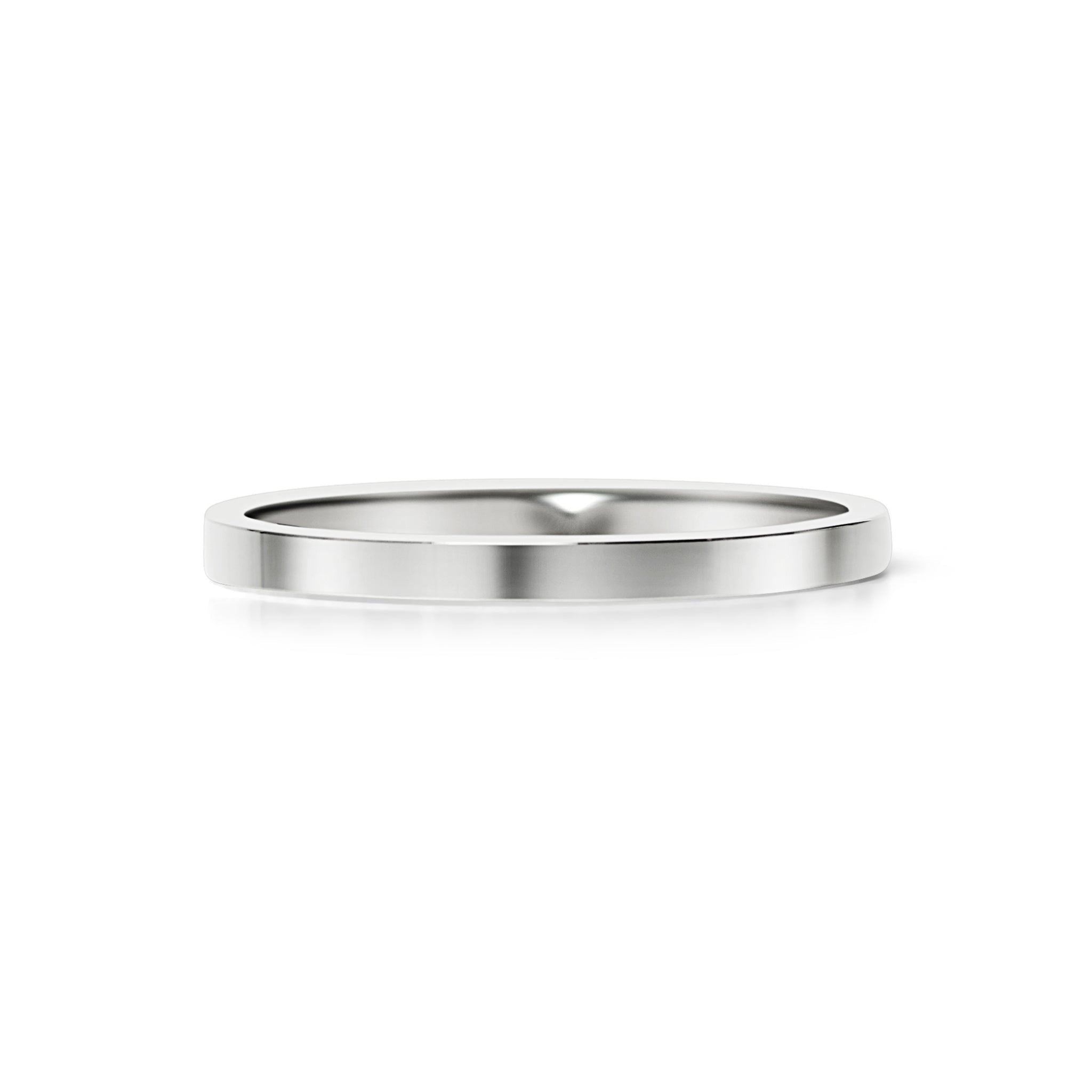 Stainless Steel Ring - Polished Flat Band for Custom Engraving, Hypoallergenic - Rings | Sunflower Soul Boutique