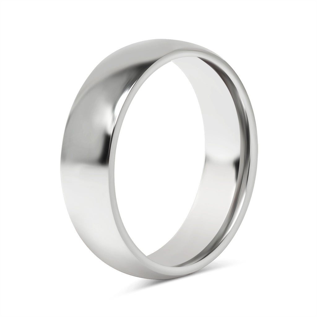 Stainless Steel Ring - Polished Rounded Blank Band 2mm to 6mm Comfort Fit - Rings | Sunflower Soul Boutique