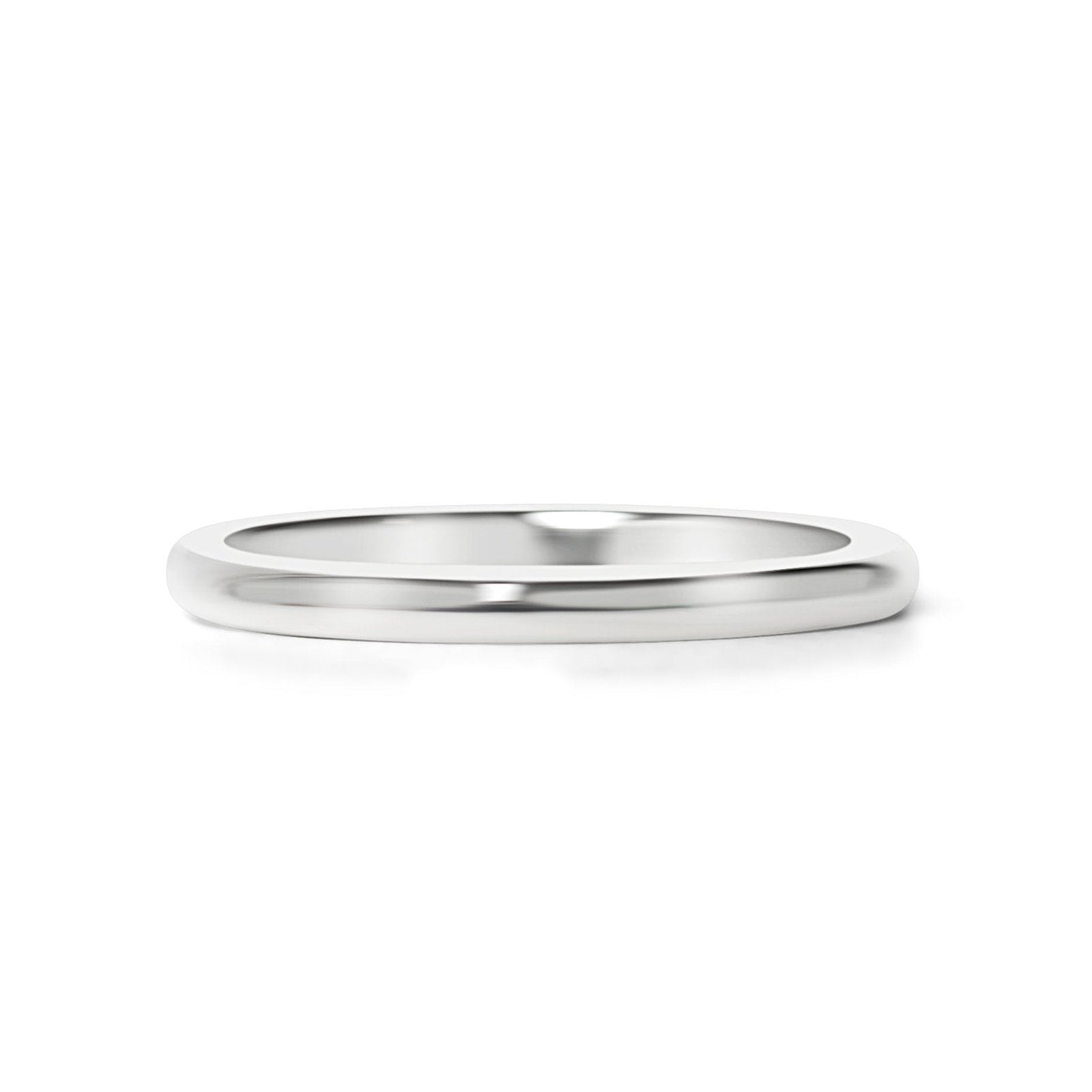 Stainless Steel Ring - Polished Rounded Blank Band 2mm to 6mm Comfort Fit - Rings | Sunflower Soul Boutique