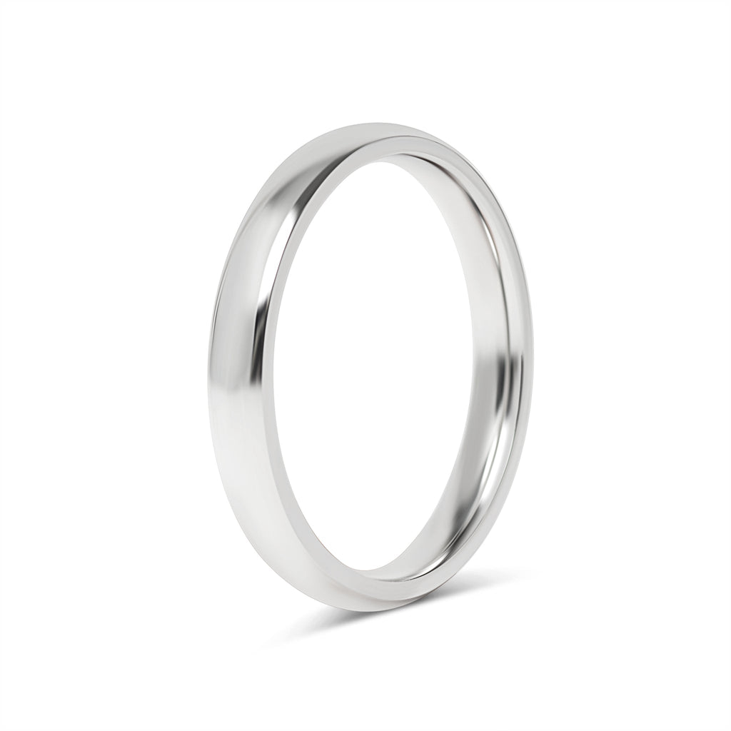 Stainless Steel Ring - Polished Rounded Blank Band 2mm to 6mm Comfort Fit - Rings | Sunflower Soul Boutique