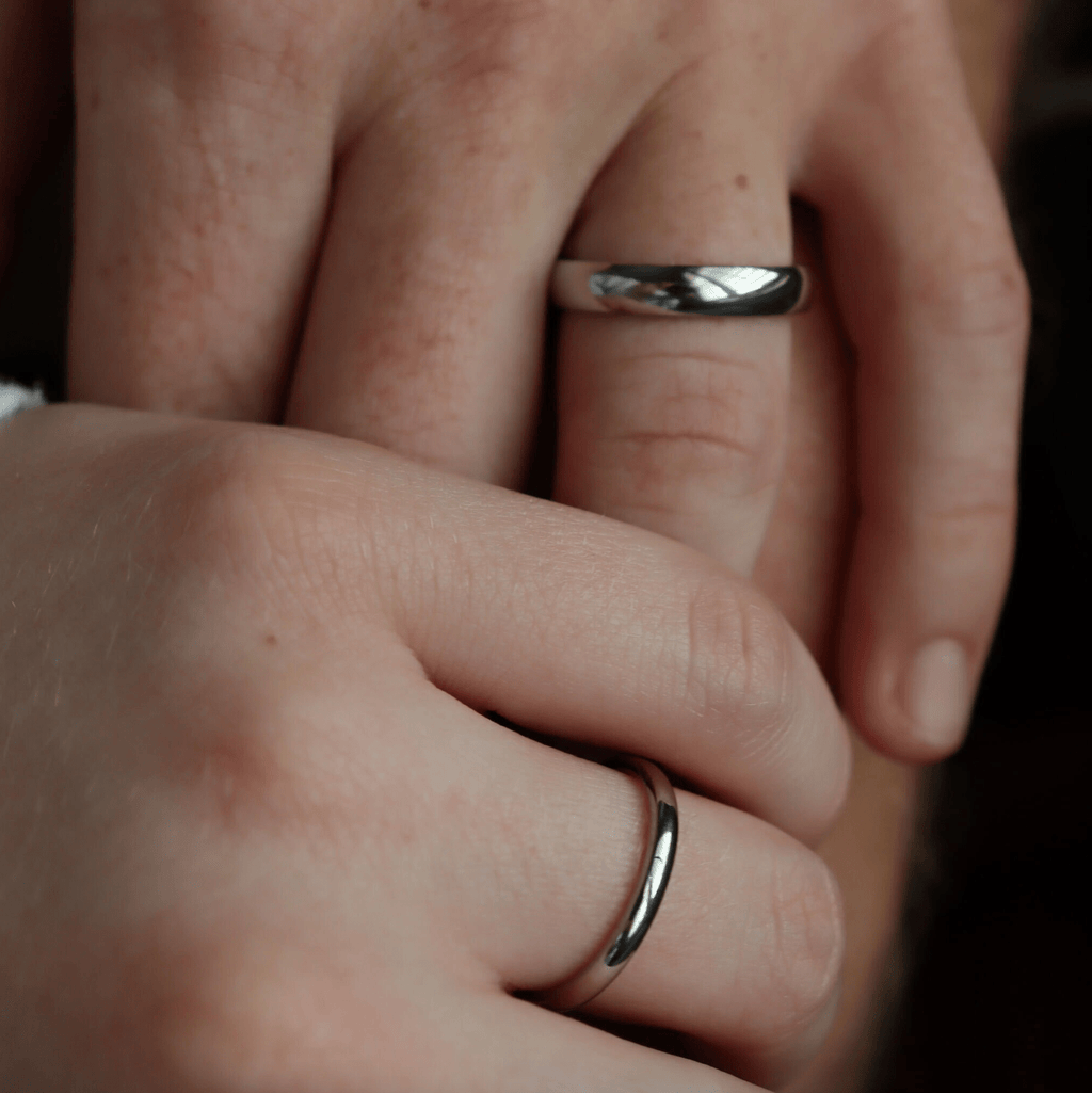 Stainless Steel Ring - Polished Rounded Blank Band 2mm to 6mm Comfort Fit - Rings | Sunflower Soul Boutique