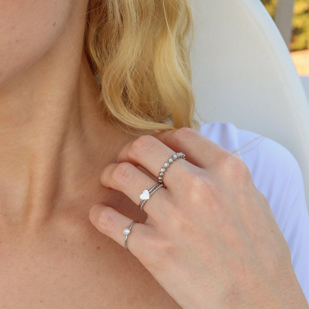 Stainless Steel Stacking Rings – Durable Tarnish Resistant Stackable Set - Ring | Sunflower Soul Boutique