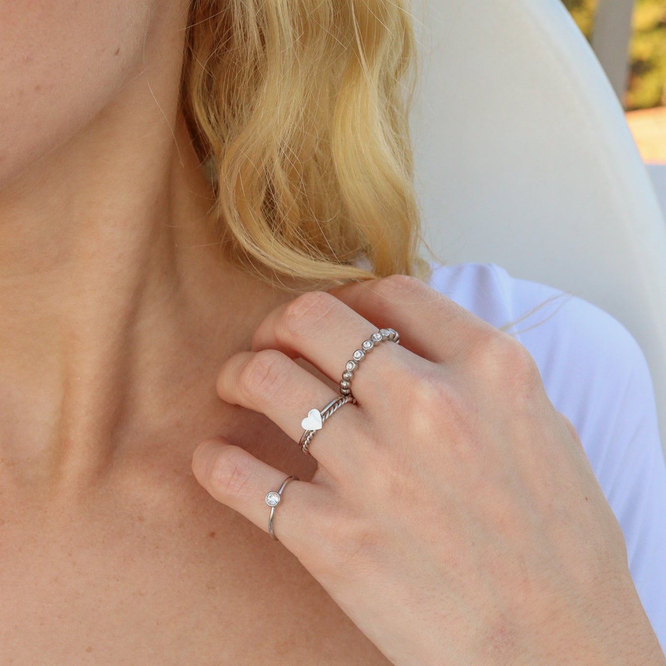 Stainless Steel Stacking Rings – Durable Tarnish Resistant Stackable Set - Ring | Sunflower Soul Boutique