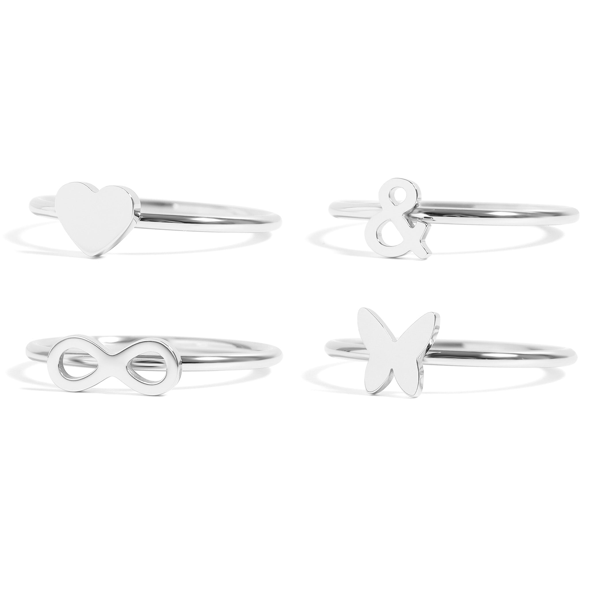 Stainless Steel Stacking Rings – Durable Tarnish Resistant Stackable Set - Ring | Sunflower Soul Boutique