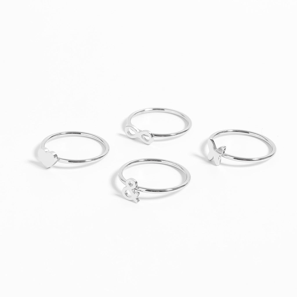 Stainless Steel Stacking Rings – Durable Tarnish Resistant Stackable Set - Ring | Sunflower Soul Boutique