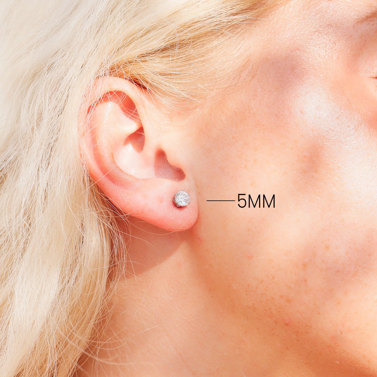 Stainless Steel Stud Earrings – Round CZ Gold PVD Hypoallergenic Durable Studs - Earring | Sunflower Soul Boutique