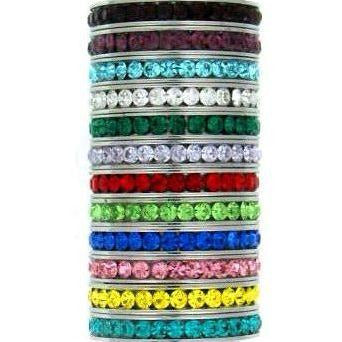 CZ Eternity Ring – Stainless Steel Birthstone Band | Hypoallergenic Durable Jewelry