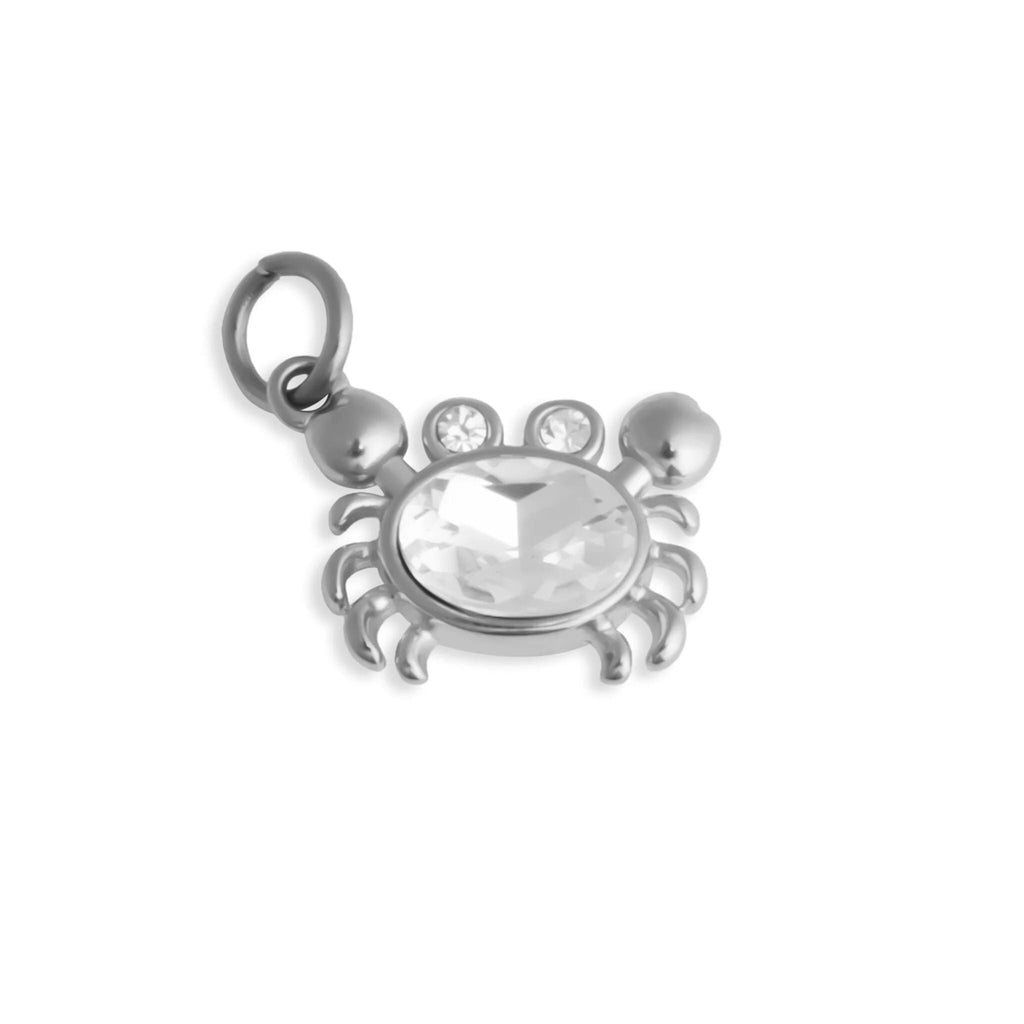 Stone Crab Charm – 18K Gold PVD Stainless Steel Coastal Jewelry with Lobster Clasp - charm | Sunflower Soul Boutique