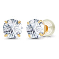 Lab-Grown Diamond Earrings – 2.50 CTW 14K Yellow Gold Studs with G Color VS Clarity