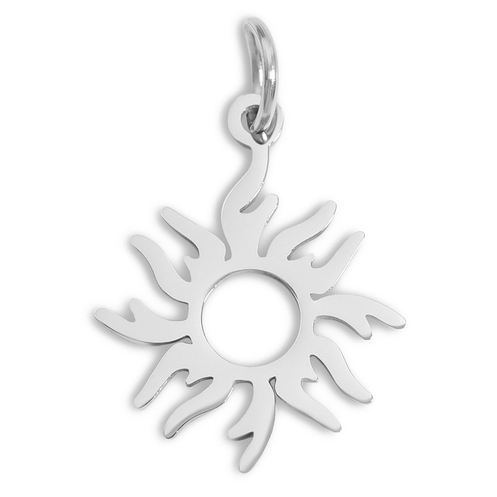 Sunburst Charm – 18K Gold Charm | Stainless Steel Hypoallergenic Jewelry Piece - charm | Sunflower Soul Boutique